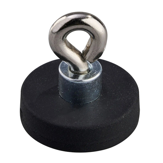 Rubber Coated Neodymium Magnet with Eye - 22 mm - Magnets Direct Listing
