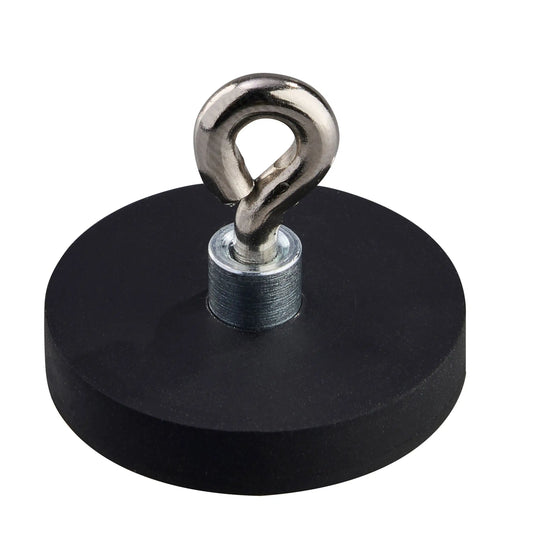 Rubber Coated Neodymium Magnet with Eye - 31 mm - Magnets Direct Listing
