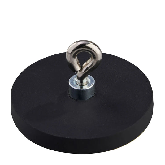 Rubber Coated Neodymium Magnet with Eye - 43 mm - Magnets Direct Listing