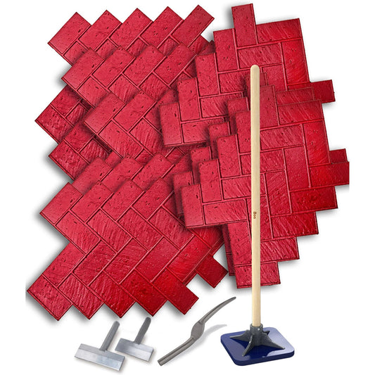 Bon Tool Herringbone Brick Concrete Texturing Kit (32-844) - RHINOBUILD Bricklaying Tools