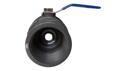 PP 1.5" BSPF Stopcock with Stainless Steel Ball Valve and Handle - Best4Trade-Retail Tech Hose & Fittings