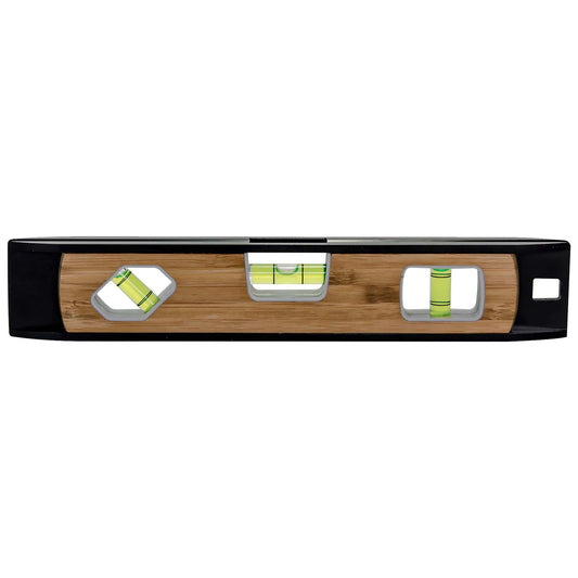 Bon Tool Aluminium and Bamboo Magnetic Torpedo Level - RHINOBUILD Bricklaying Tools