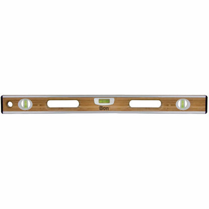 Bon Tool Aluminium Bound Laminated Bamboo Level - RHINOBUILD Bricklaying Tools