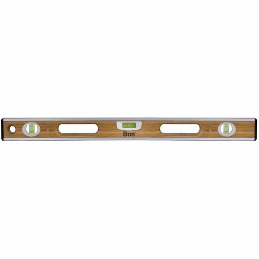 Bon Tool Aluminium Bound Laminated Bamboo Level - RHINOBUILD Bricklaying Tools