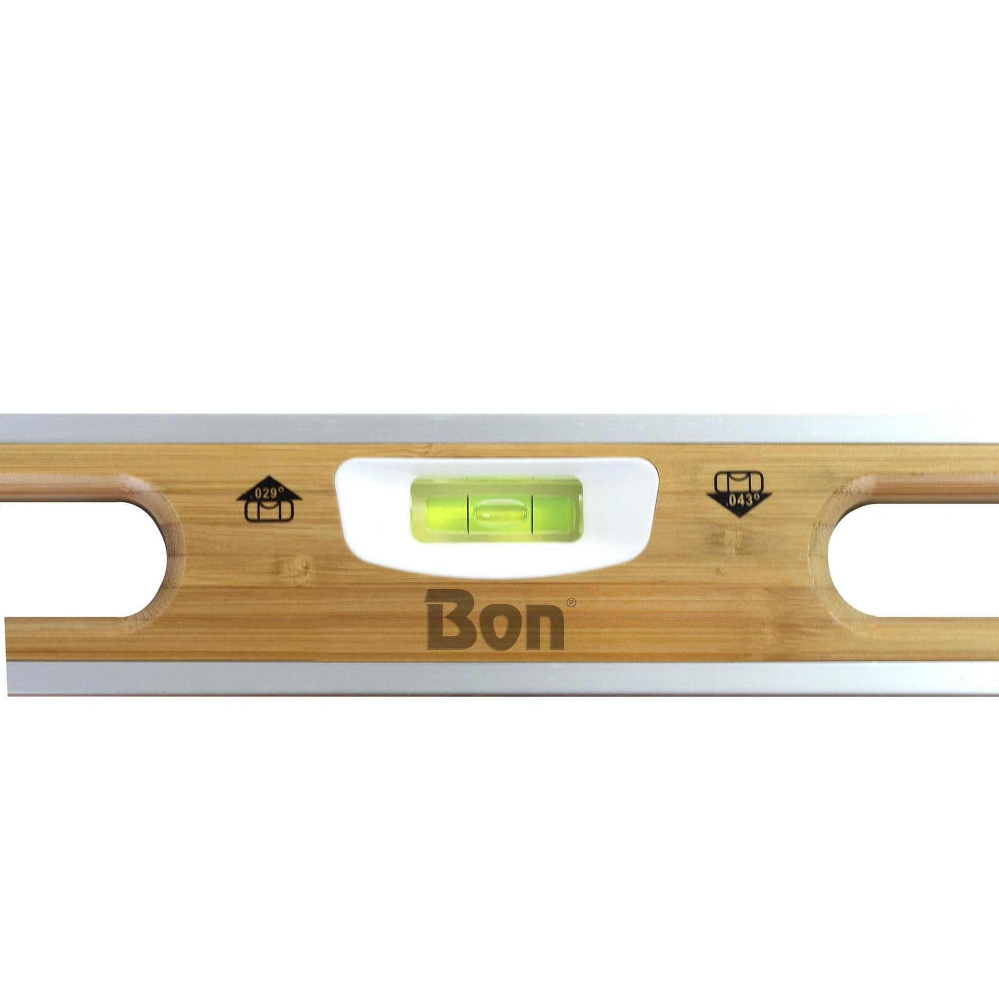 Bon Tool Aluminium Bound Laminated Bamboo Level - RHINOBUILD Bricklaying Tools