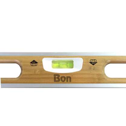 Bon Tool Aluminium Bound Laminated Bamboo Level - RHINOBUILD Bricklaying Tools