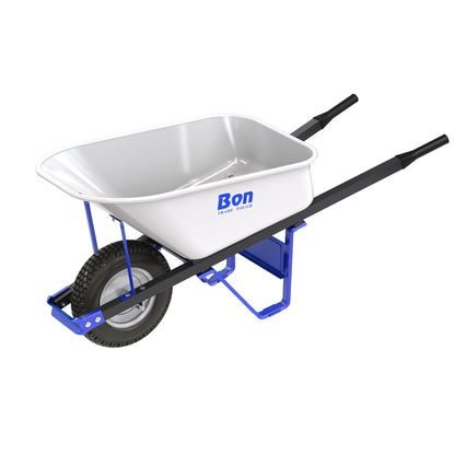 Bon Tool Trade Tough Steel Tray Wheel Barrow - RHINOBUILD Bricklaying Tools