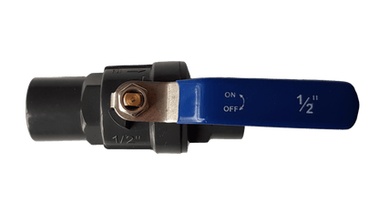 PP 1" BSPF Stopcock with Stainless Steel Ball Valve and Handle - Best4Trade-Retail Tech Hose & Fittings