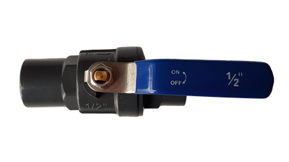 PP 1.5" BSPF Stopcock with Stainless Steel Ball Valve and Handle - Best4Trade-Retail Tech Hose & Fittings
