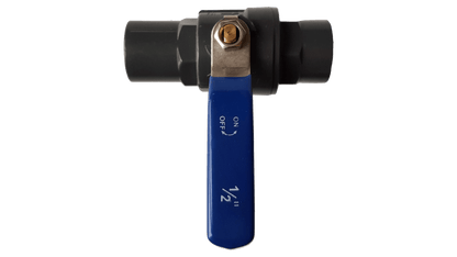 PP 1" BSPF Stopcock with Stainless Steel Ball Valve and Handle - Best4Trade-Retail Tech Hose & Fittings