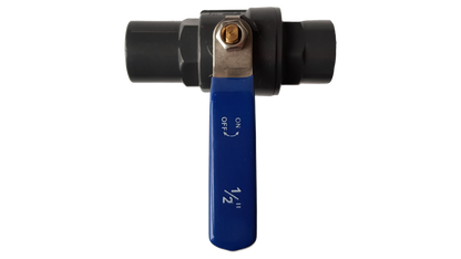 PP 1.5" BSPF Stopcock with Stainless Steel Ball Valve and Handle - Best4Trade-Retail Tech Hose & Fittings