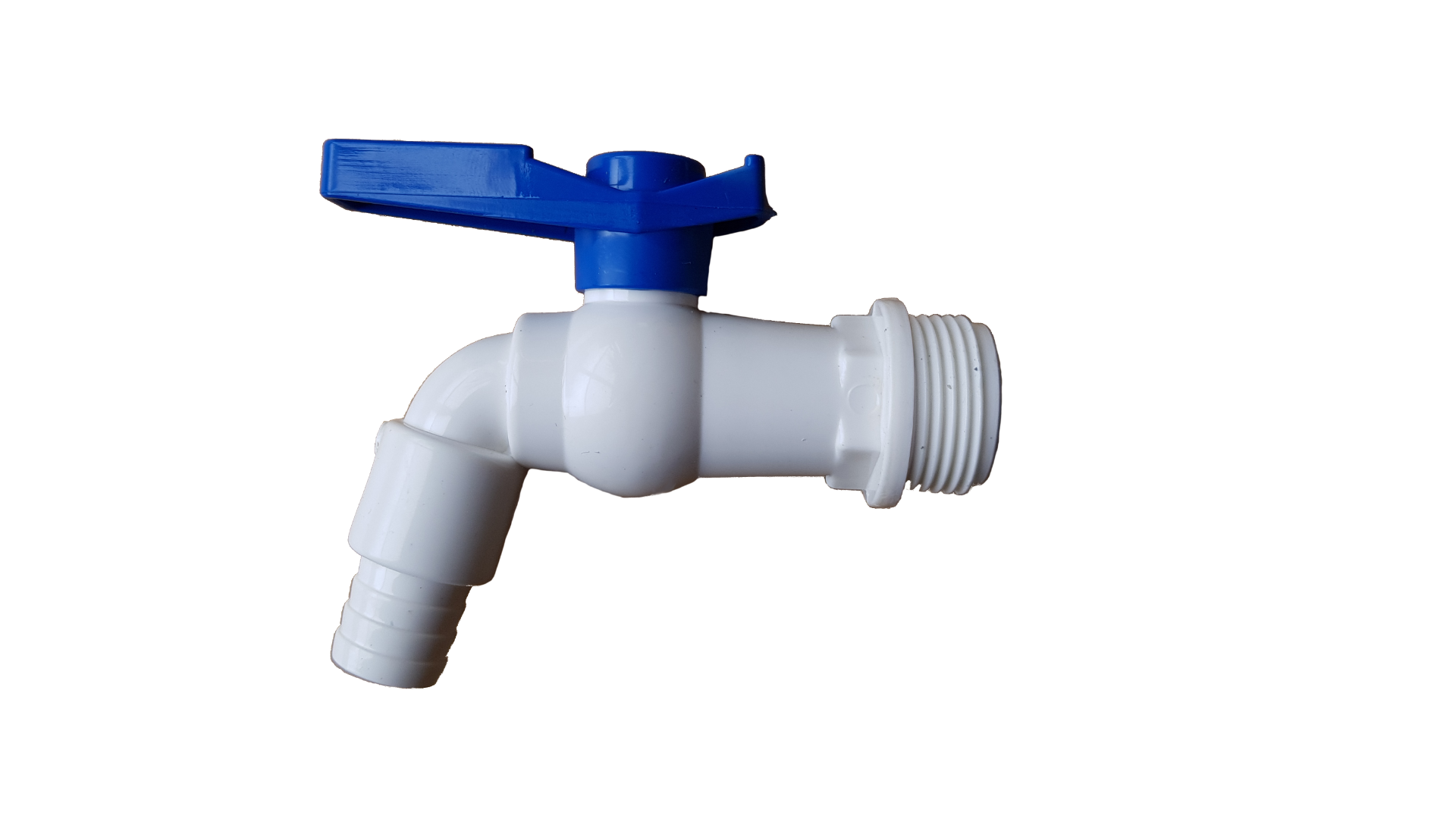 3/4" BSPM Plastic Tap White/Blue - Best4Trade-Retail Garden watering