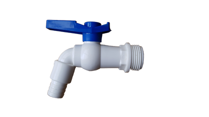 3/4" BSPM Plastic Tap White/Blue - Best4Trade-Retail Garden watering