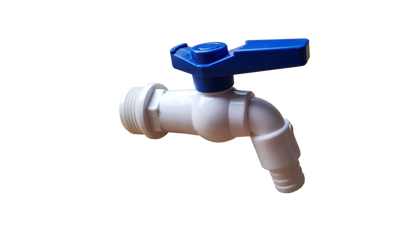 3/4" BSPM Plastic Tap White/Blue - Best4Trade-Retail Garden watering