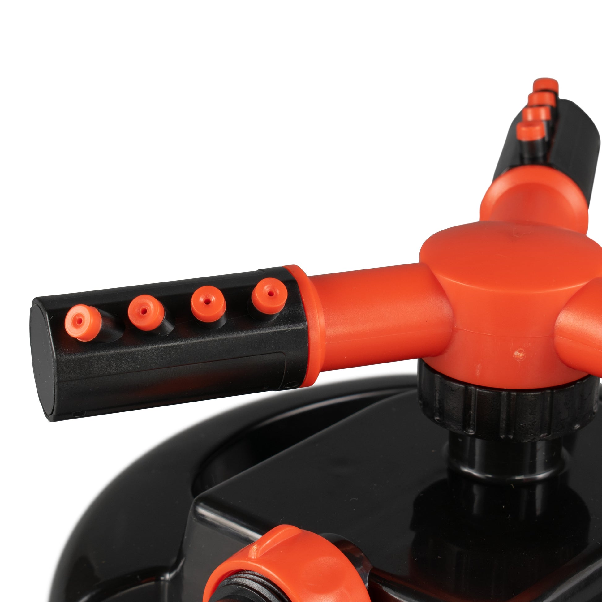 Cost Wise 3-Arm Adjustable Rotating Lawn Sprinkler Black Orange - Best4Trade-Retail Garden watering