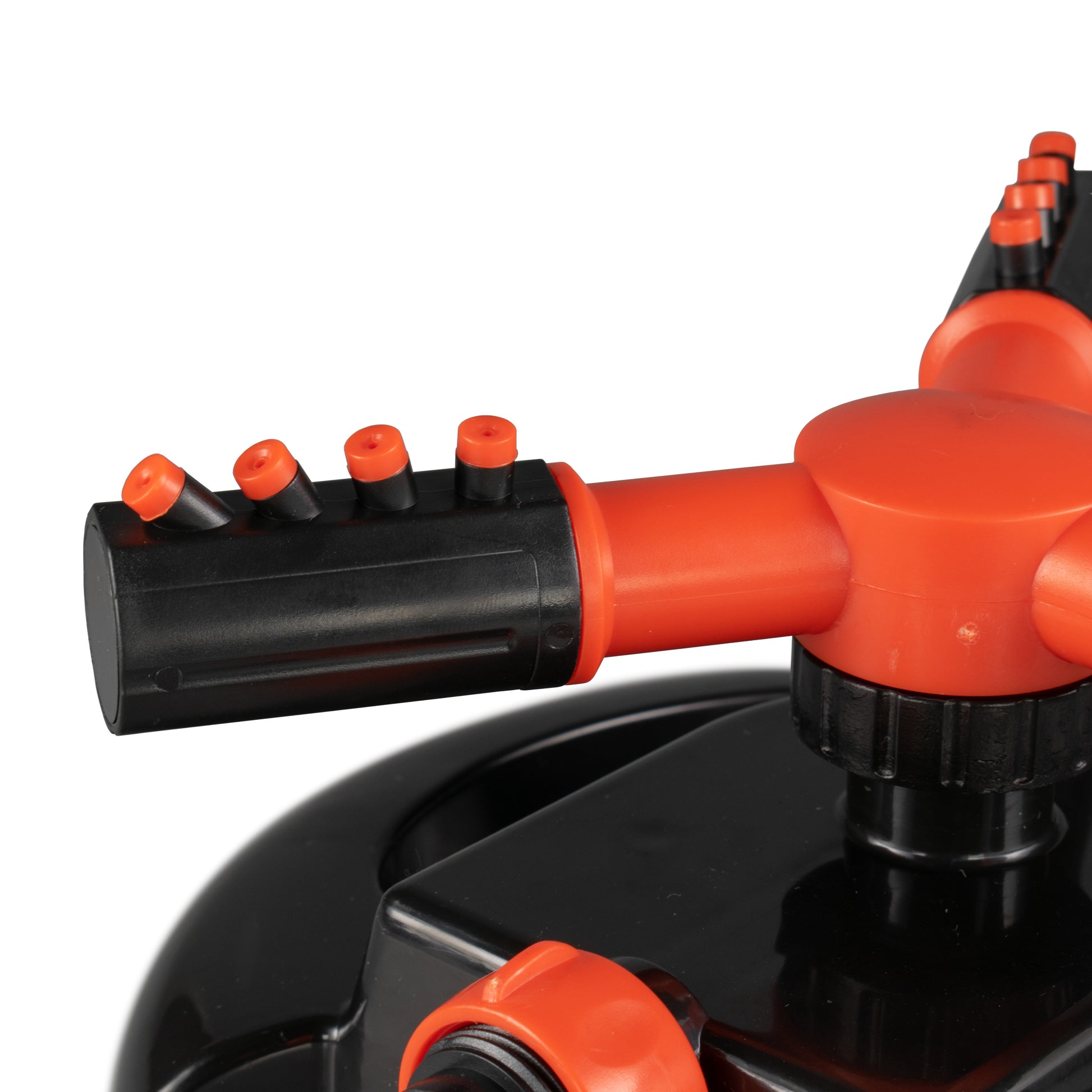 Cost Wise 3-Arm Adjustable Rotating Lawn Sprinkler Black Orange - Best4Trade-Retail Garden watering