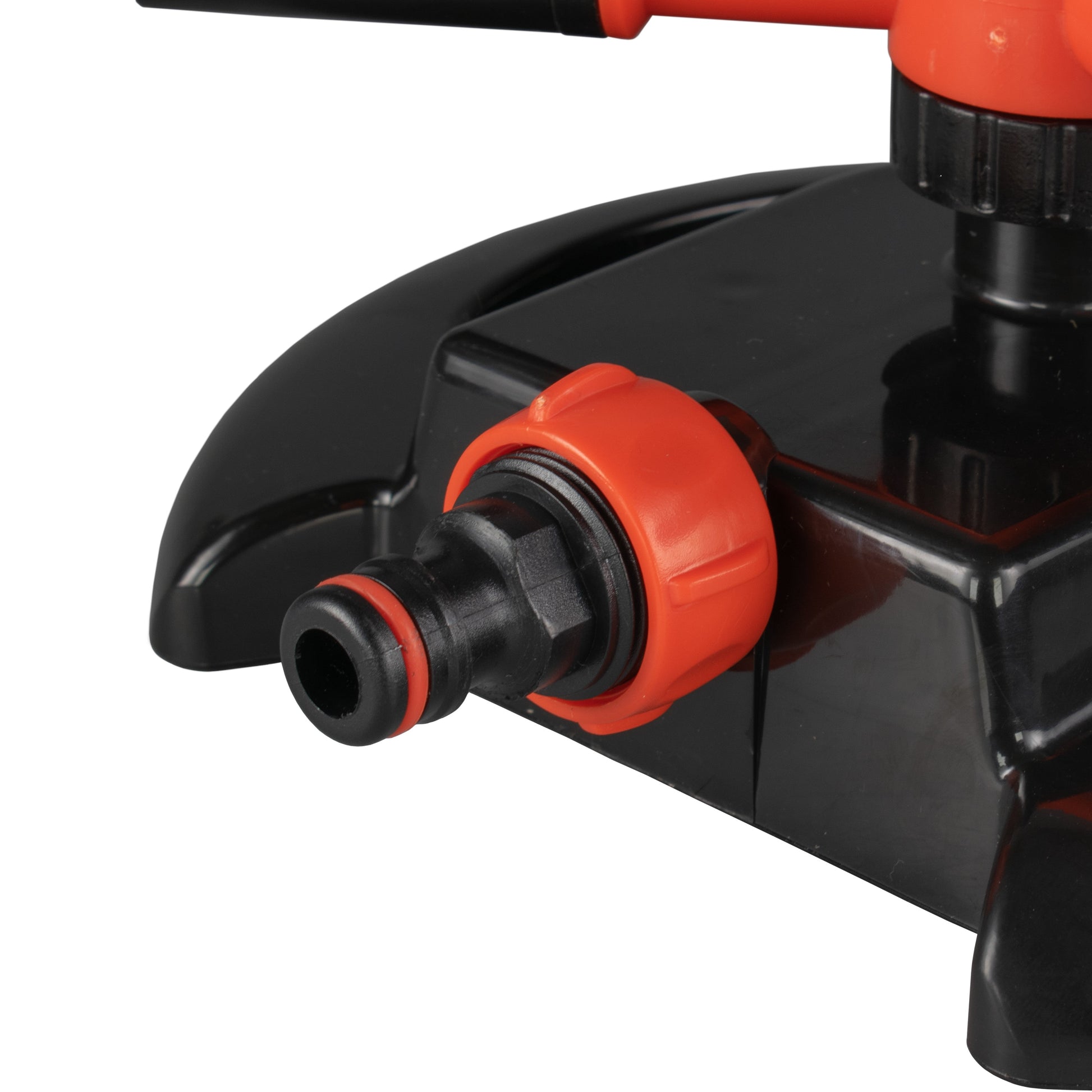 Cost Wise 3-Arm Adjustable Rotating Lawn Sprinkler Black Orange - Best4Trade-Retail Garden watering