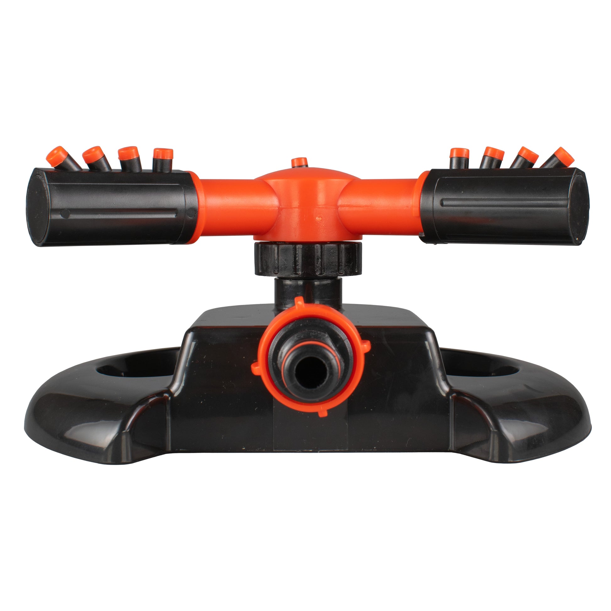Cost Wise 3-Arm Adjustable Rotating Lawn Sprinkler Black Orange - Best4Trade-Retail Garden watering