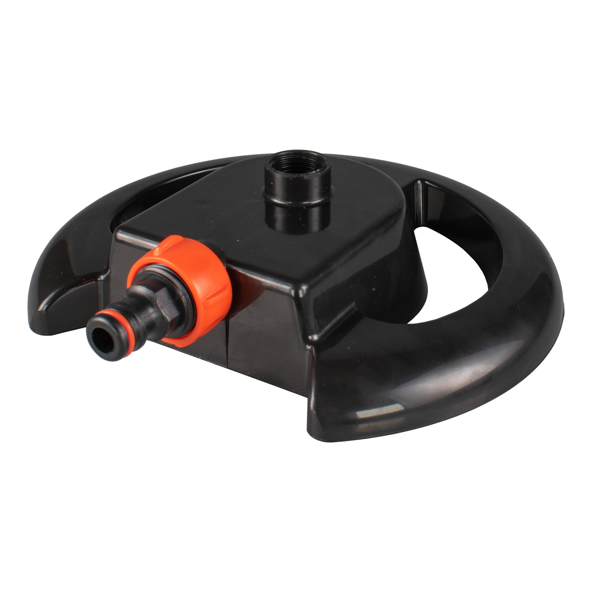 Cost Wise 3-Arm Adjustable Rotating Lawn Sprinkler Black Orange - Best4Trade-Retail Garden watering