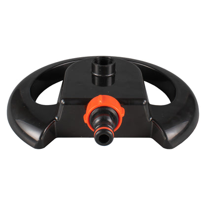 Cost Wise 3-Arm Adjustable Rotating Lawn Sprinkler Black Orange - Best4Trade-Retail Garden watering