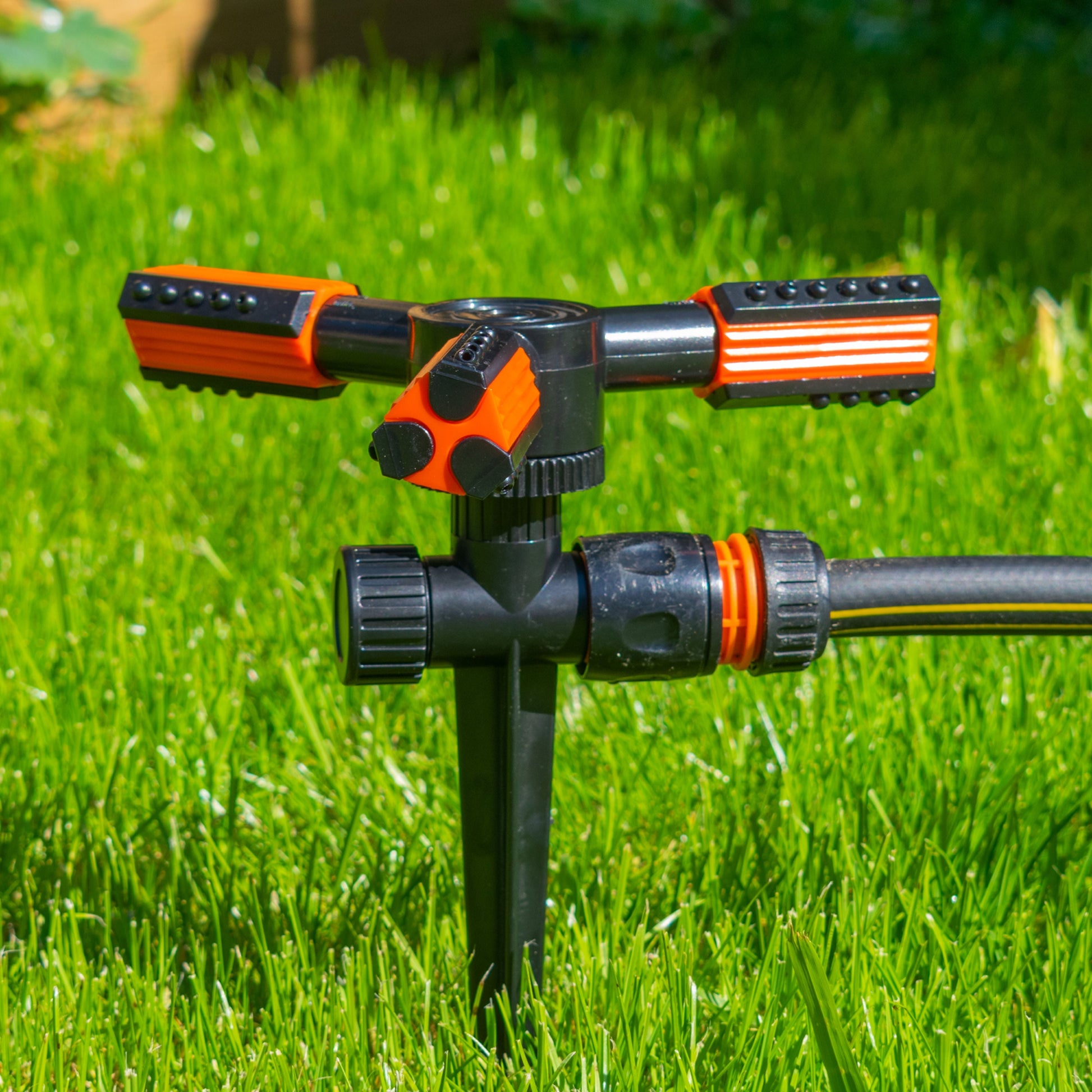 3 Arm Rotary Lawn Sprinkler on Spike - Eco Line - Best4Trade-Retail Garden watering
