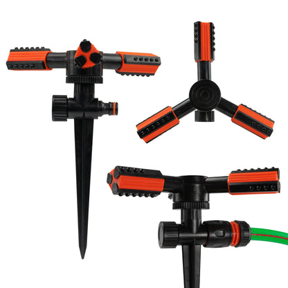 3 Arm Rotary Lawn Sprinkler on Spike - Eco Line - Best4Trade-Retail Garden watering
