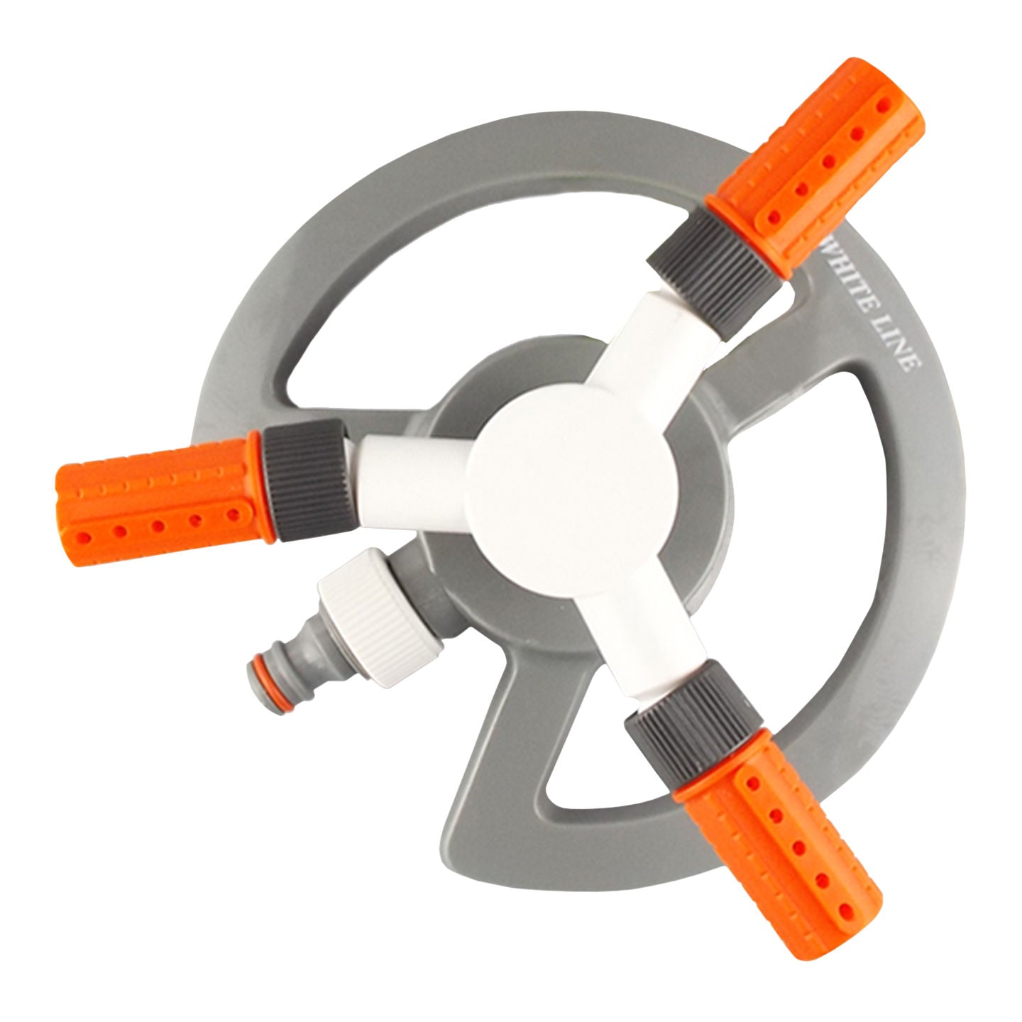 Bradas 3-Arm Revolving Sprinkler White Line - Best4Trade-Retail Garden watering