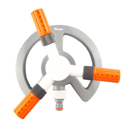 Bradas 3-Arm Revolving Sprinkler White Line - Best4Trade-Retail Garden watering