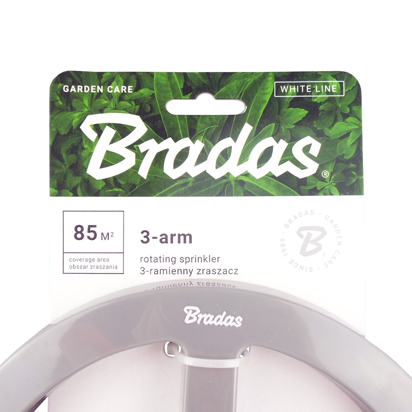 Bradas 3-Arm Revolving Sprinkler White Line - Best4Trade-Retail Garden watering