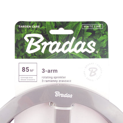 Bradas 3-Arm Revolving Sprinkler White Line - Best4Trade-Retail Garden watering