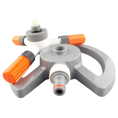 Bradas 3-Arm Revolving Sprinkler White Line - Best4Trade-Retail Garden watering