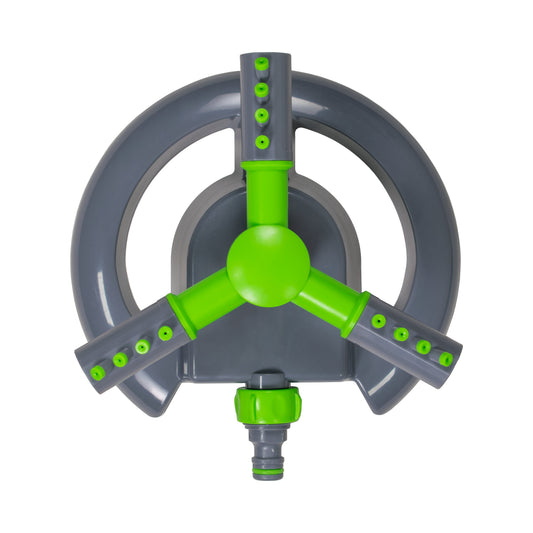 Cost Wise 3-Arm Adjustable Rotating Lawn Sprinkler Green Grey - Best4Trade-Retail Garden watering