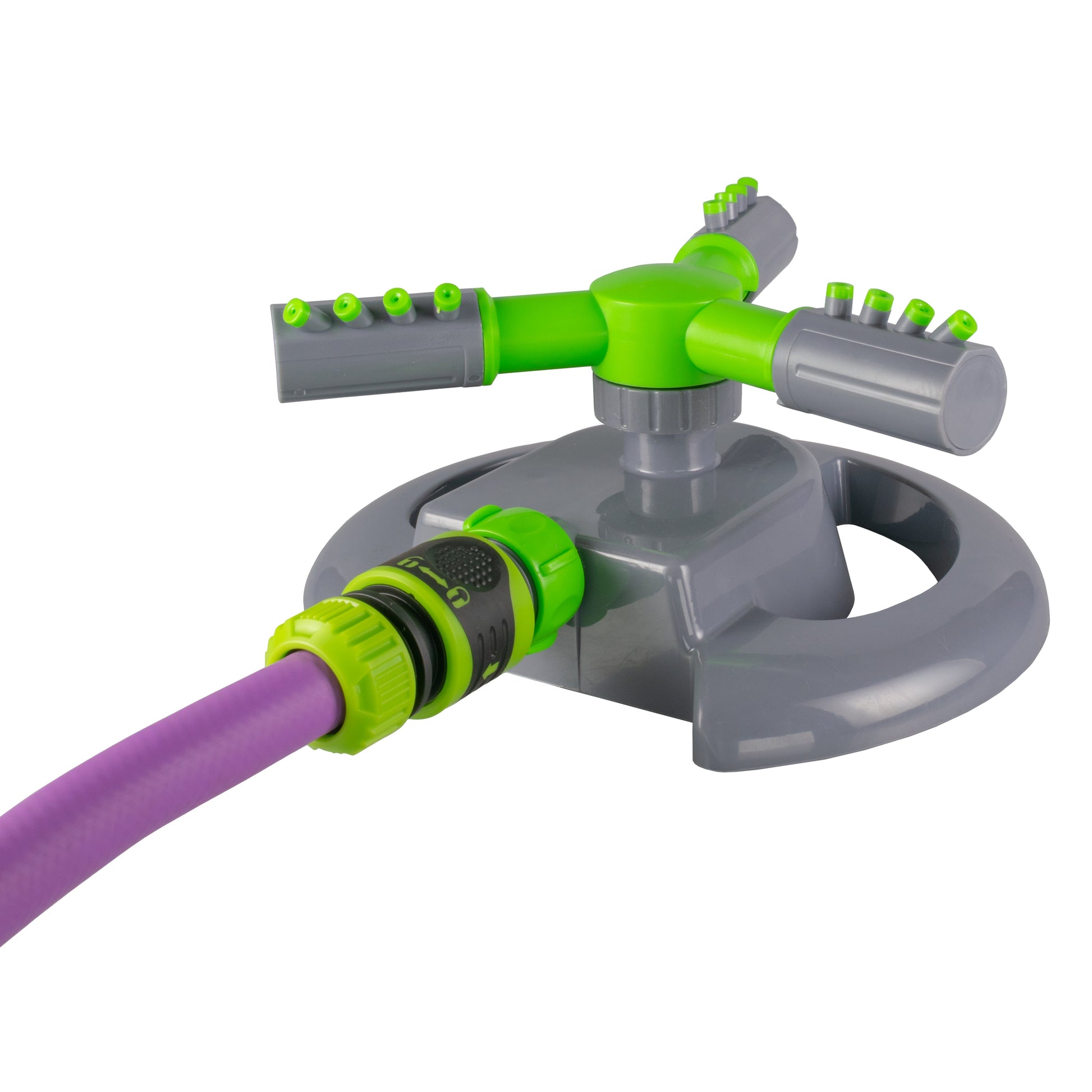 Cost Wise 3-Arm Adjustable Rotating Lawn Sprinkler Green Grey - Best4Trade-Retail Garden watering