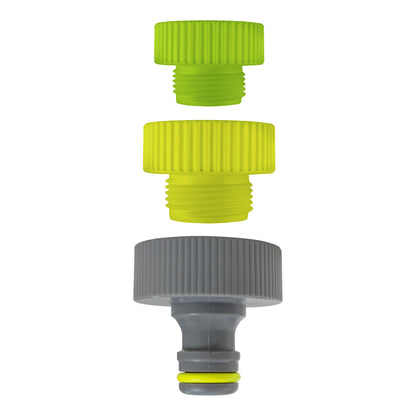 Female Tap Connector 1” – ¾” – ½” BSPF Lime - Best4Trade-Retail Garden watering