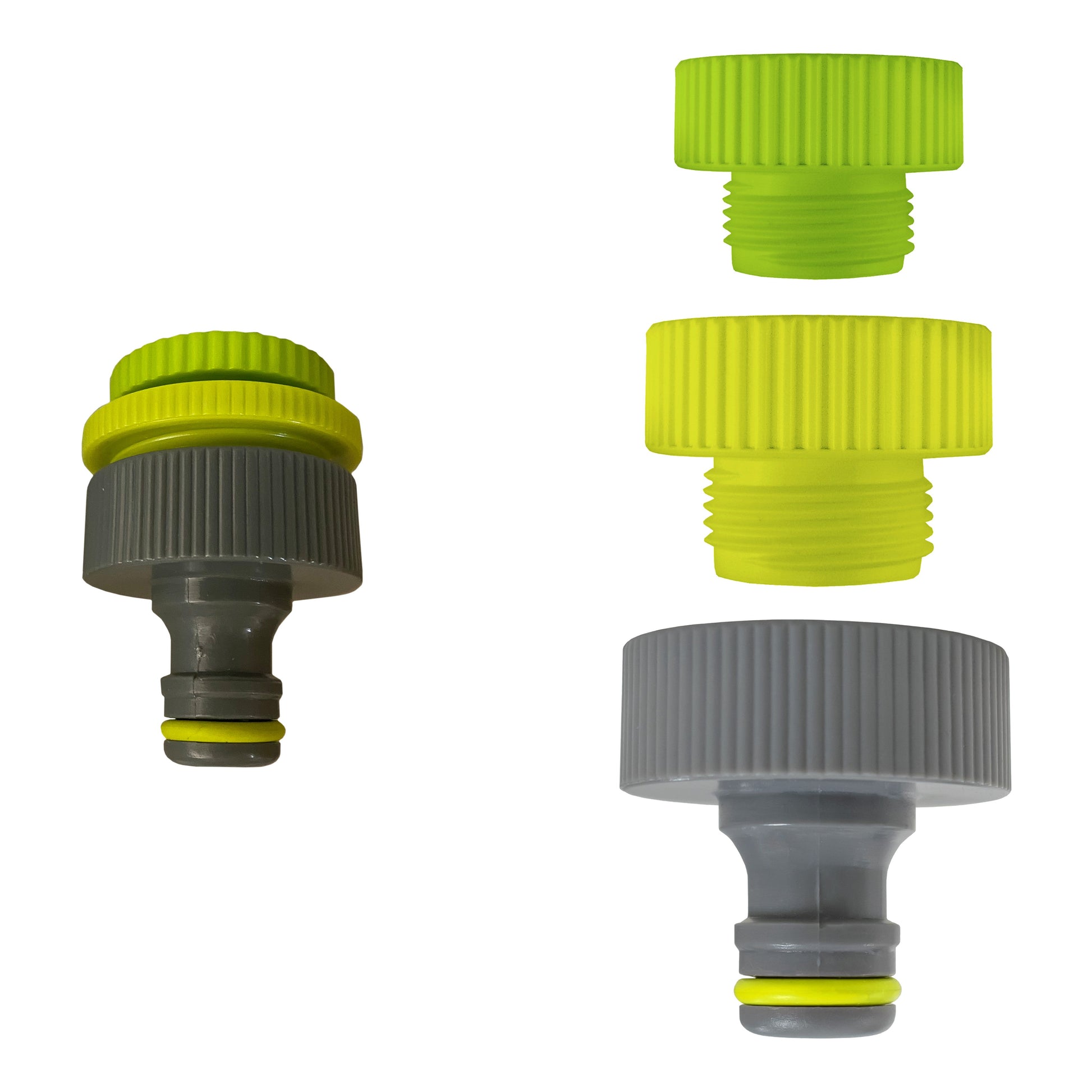 Female Tap Connector 1” – ¾” – ½” BSPF Lime - Best4Trade-Retail Garden watering