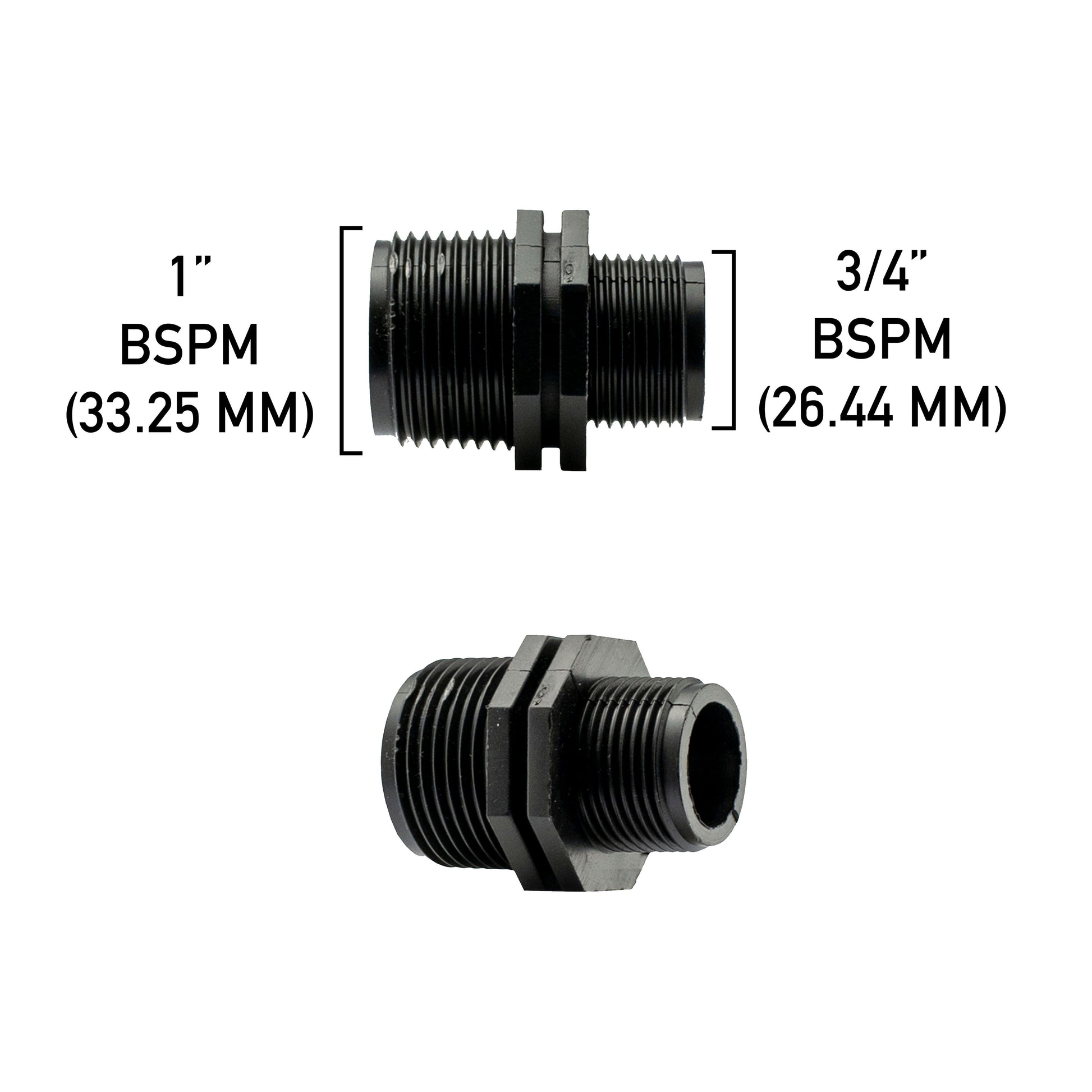 Reducing Nipple 1” BSP – 3/4” BSP Male - Best4Trade-Retail Garden watering