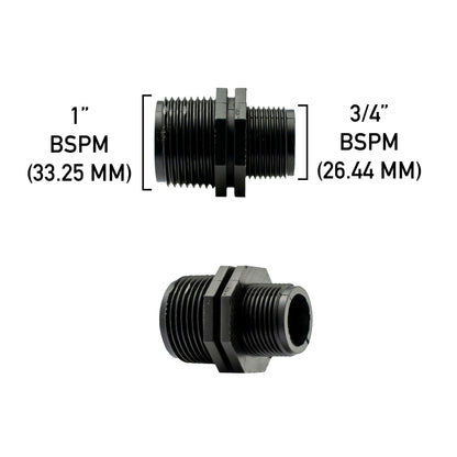 Reducing Nipple 1” BSP – 3/4” BSP Male - Best4Trade-Retail Garden watering