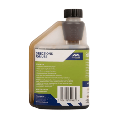 Patination Oil x 500ml - All Sizes - Midland Lead