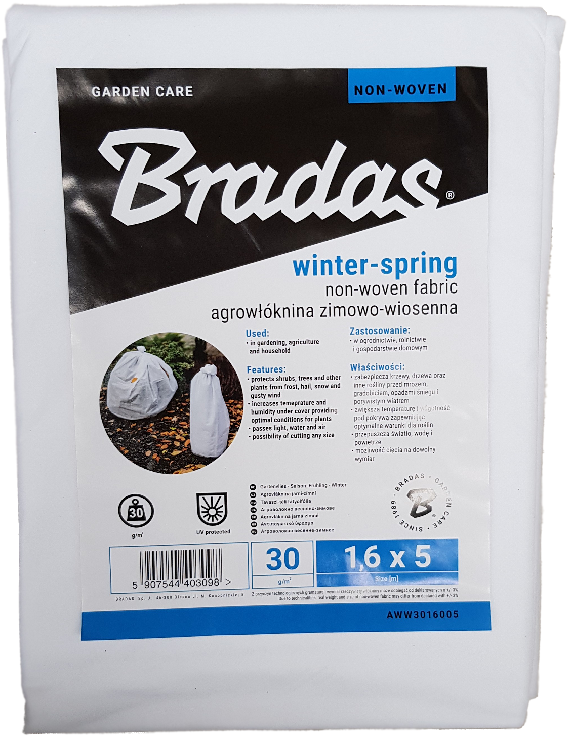 30g Non-Woven Frost Protect Fleece 1.6m x 5m - Best4Trade-Retail Garden tools & Accesories