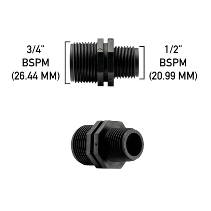 Reducing Nipple 3/4” BSP – 1/2” BSP Male - Best4Trade-Retail Garden watering