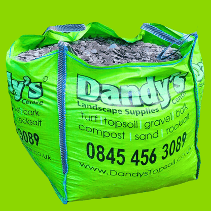 Welsh Blue Plum Crushed Slate Chippings 40mm - Dandy's Topsoil & Landscape Supplies Gravel, Slate & Aggregates