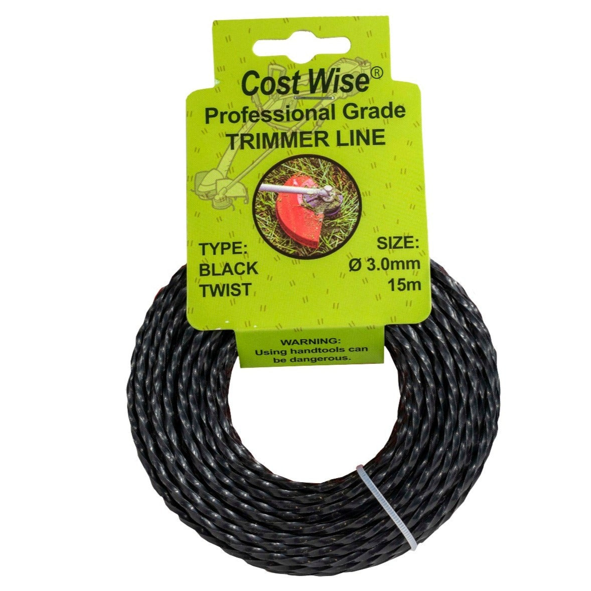 Strimmer Line Black Twist 3mm x 15m - Best4Trade-Retail Garden tools & Accesories