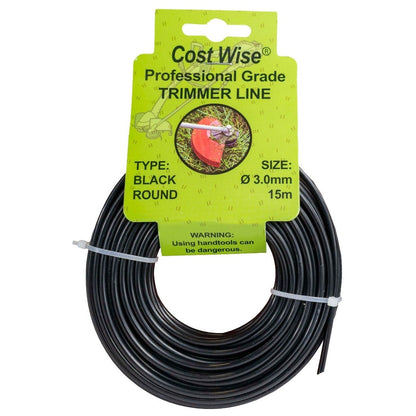 Strimmer Line Black Round 3mm x 15m - Best4Trade-Retail Garden tools & Accesories