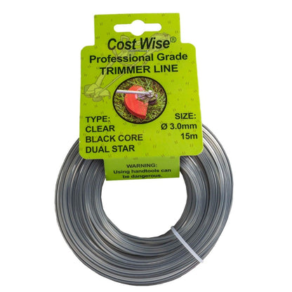 Strimmer Line Dual Black Star 3mm x 15m