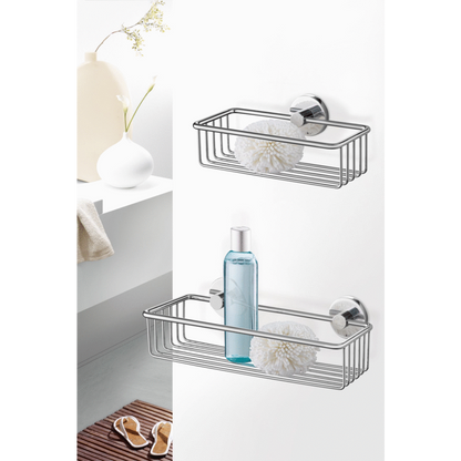 Zack Scala Shower Basket — Mirror Polished Stainless Steel