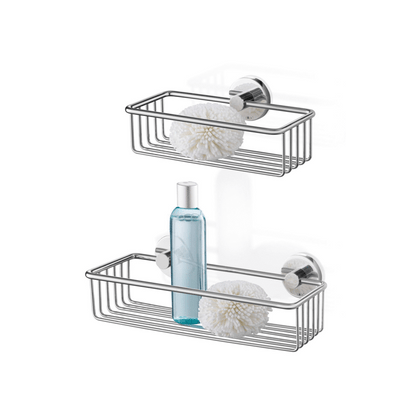 Zack Scala Shower Basket — Mirror Polished Stainless Steel