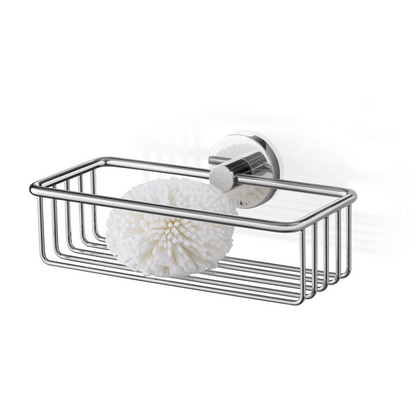 Zack Scala Shower Basket — Mirror Polished Stainless Steel