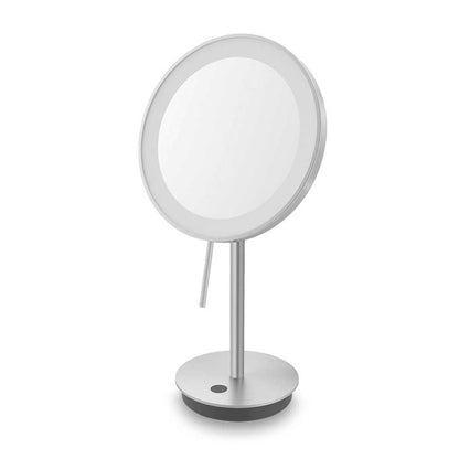 Zack Alona LED Cosmetic Mirror with 5x Magnification | Brushed Stainless Steel