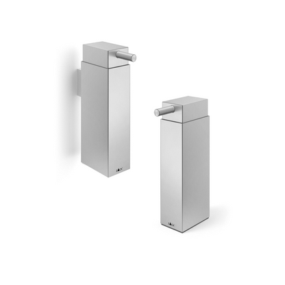 Zack Linea Brushed Stainless Steel Wall Soap Dispenser - Premium Quality Bathroom Accessory