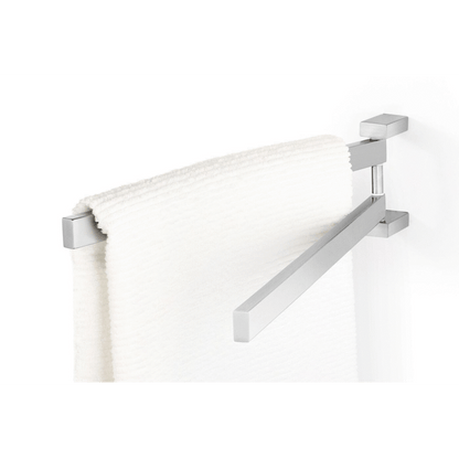 Zack Linea Brushed Stainless Steel 44.5 cm Swivel Towel Rail 40380